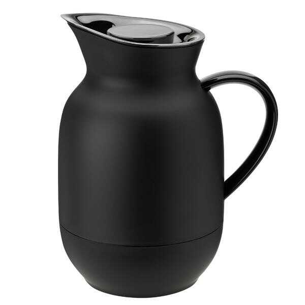 Stelton Isolierkanne 1l Amphora Kaffee soft black