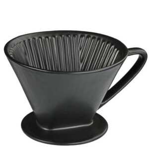 Cilio Kaffeefilter Gr. 4 Keramik schwarz matt