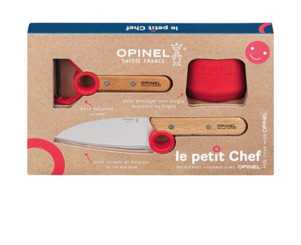 Opinel Kinderküchen-Set 3-tlg. Le Petit Chef rot