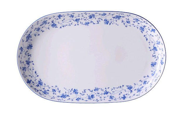 Arzberg Platte oval cp.  32cm Form 1382 Blaublüten
