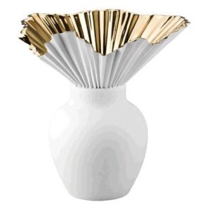 Rosenthal Vase 27 cm Falda gold titanisiert