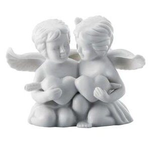 Rosenthal Engelpaar klein mit Herz weiß matt