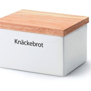Continenta Knäckebrot Box mit Holzdeckel 17