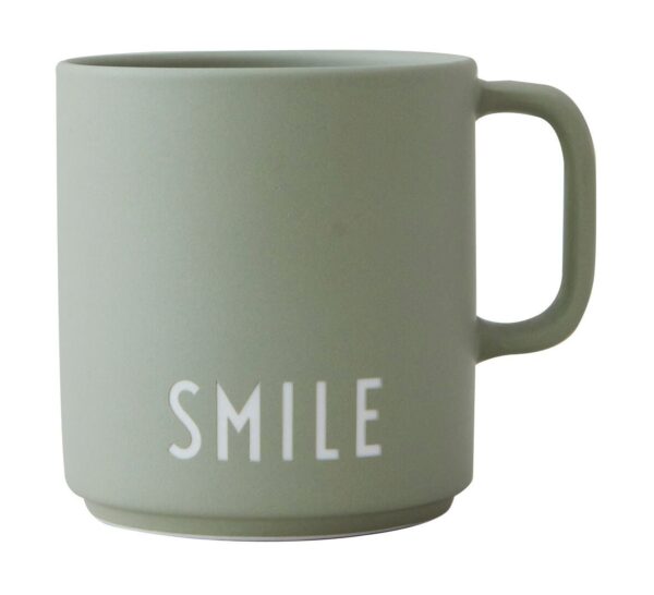 Design Letters Henkelbecher 8 cm Favourite Smile grün