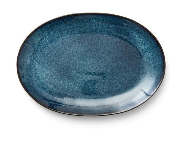 Bitz Platte oval 36x25cm dunkelblau