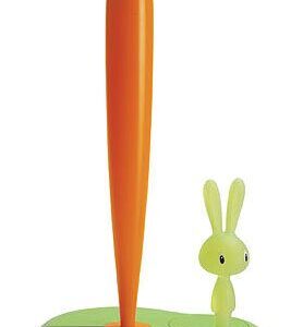 Alessi Küchenrollenhalter grün H. 34 cm Bunny & Carrot