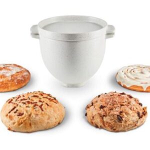 KitchenAid Brot-Backschüssel Grey Speckle für Küchenmaschine 4