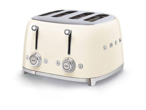 Smeg 4-Scheiben-Toaster TSF03 2000 W 50's Style creme