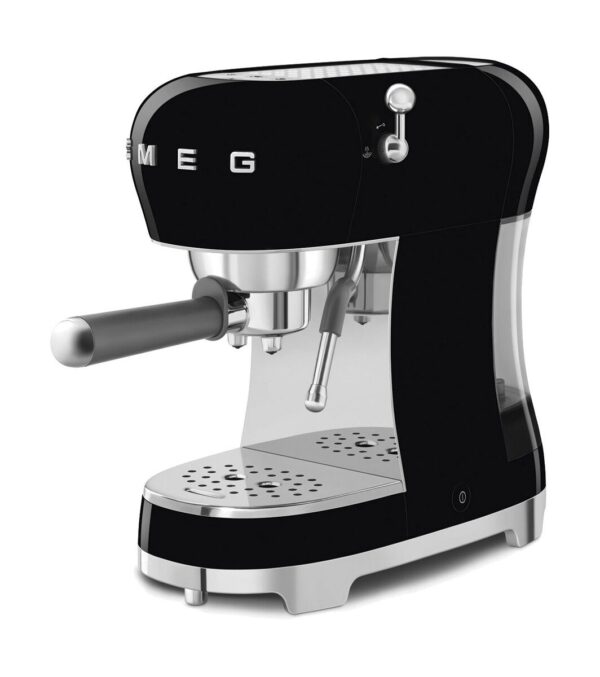 Smeg Espressomaschine ECF02BLEU 50’s Style schwarz