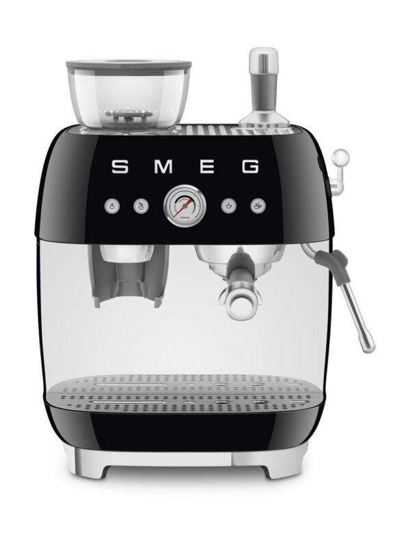 Smeg Espressomaschine mit Mahlwerk EGF03 2 Tassen 1650 50’s Style schwarz