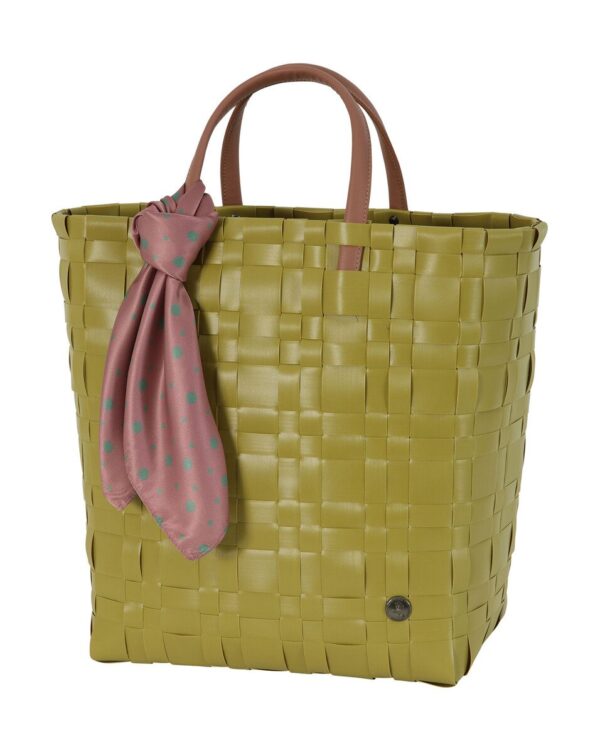 Handed by Handtasche mit Schal 31x17x36 cm Bliss Natural Lime