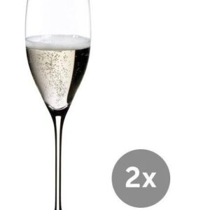 Riedel Cuvée Prestige Glas 2er-Set Vinum mit Moussierpunkt klar