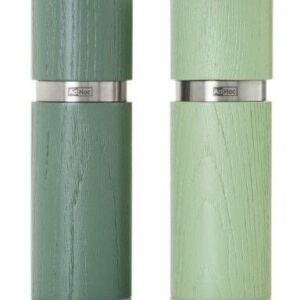 Adhoc Pfeffer- und Salzmühlen Set Textura dark green & light green