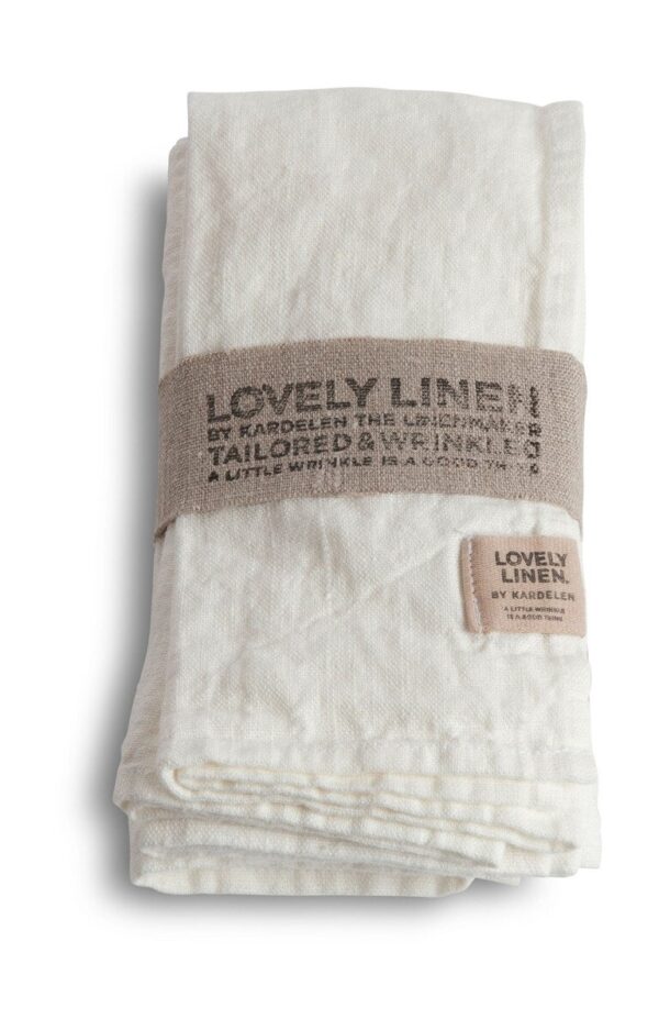 Lovely Linen Servietten 45x45 cm Lovely Off-White