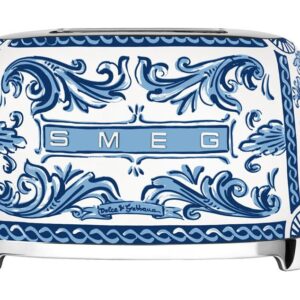 Smeg 2-Schlitz-Toaster TSF01 31 cm 950 W 50’s Style Dolce & Gabbana Blu Mediterraneo