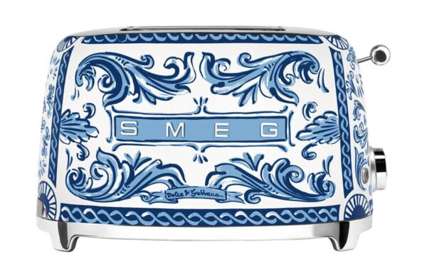 Smeg 2 Scheiben Toaster 950 Watt Dolce & Gabbana Blu Mediterraneo Sonderedition