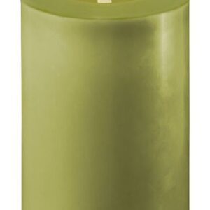 Deluxe Homeart LED-Blockkerze 10x15 cm Olive Green
