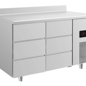 Kühltisch GaPo KT2DDA  mit 2x 3 Schubladen + AK