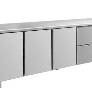 Kühltisch GaPo KT4TTTZ  mit 3x Türen & 1x 2 Schubladen