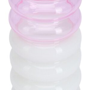 Design Letters Vase/Kerzenhalter 13 cm Bubble pink/milkwhite