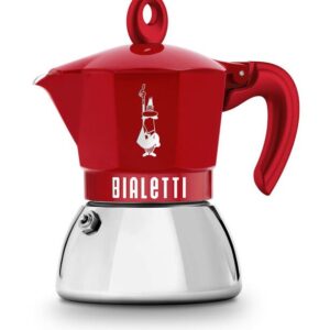 Bialetti Espressokocher 4 Tassen Moka Exclusive Induction Red