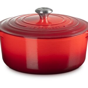 Le Creuset Bräter mit Deckel 28 cm Signature kirschrot