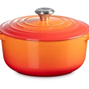 Le Creuset Bräter m.D. rund 20 cm Guss Signature ofenrot