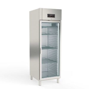 Edelstahl Kühlschrank TOPLINE 700 mit Glastür
