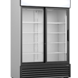 Kühlschrank GTK 700 mit Glastür und Werbetafel