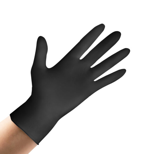 1000 Nitril Einweghandschuhe / Einmalhandschuhe schwarz XL  ( Handschuhbreite 14 cm / Handschuhlänge: 24 cm)