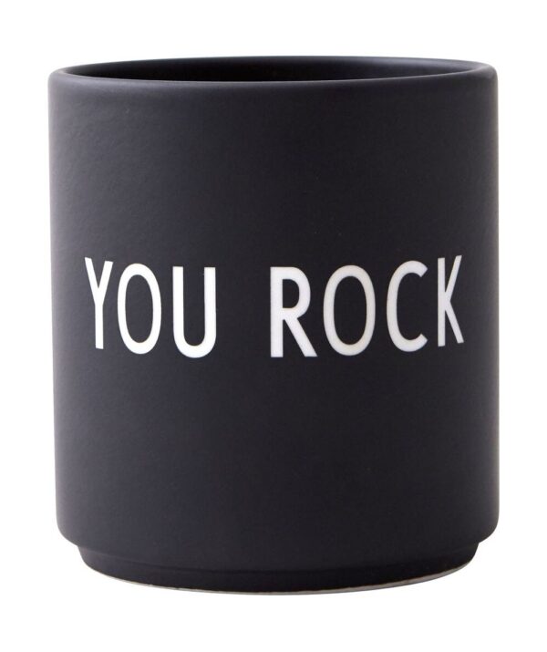 Design Letters Becher 8 cm Favourite Freundschaft You Rock schwarz