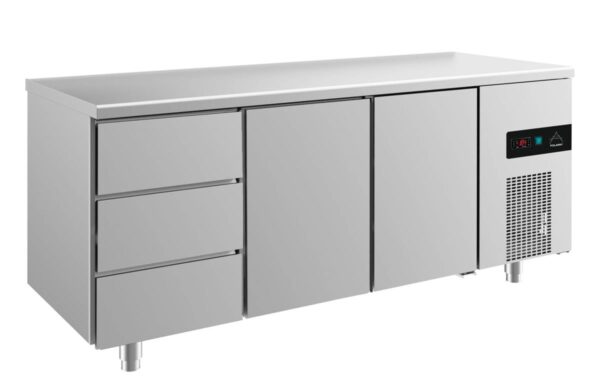 Kühltisch GaPo KT3DTT  mit 2x Türen & 1x 3 Schubladen