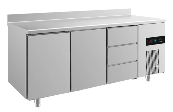 Kühltisch GaPo KT3TTDA  mit 2x Türen & 1x 3 Schubladen + AK