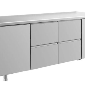 Kühltisch GaPo KT3TZZ  mit 1x Tür & 2x 2 Schubladen