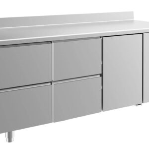 Kühltisch GaPo KT3ZZTA  mit 1x Tür & 2x 2 Schubladen + AK