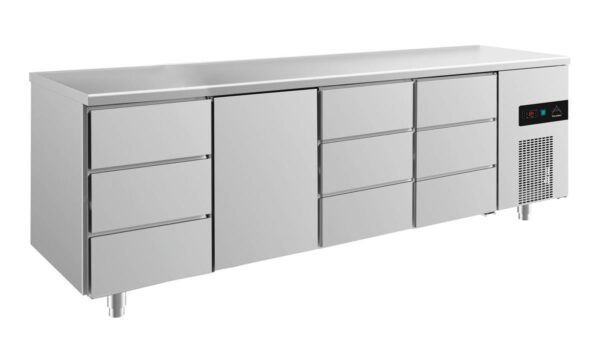 Kühltisch GaPo KT4DTDD  mit 1x Tür & 3x 3 Schubladen