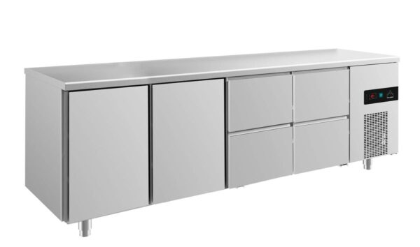 Kühltisch GaPo KT4TTZZ  mit 2x Türen & 2x 2 Schubladen