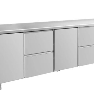 Kühltisch GaPo KT4TZTZ  mit 2x Türen & 2x 2 Schubladen