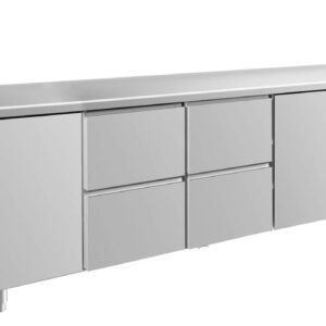 Kühltisch GaPo KT4TZZT  mit 2x Türen & 2x 2 Schubladen