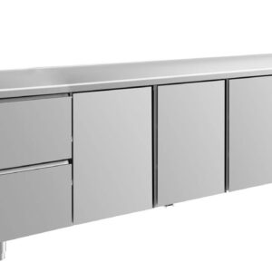 Kühltisch GaPo KT4ZTTT  mit 3x Türen & 1x 2 Schubladen