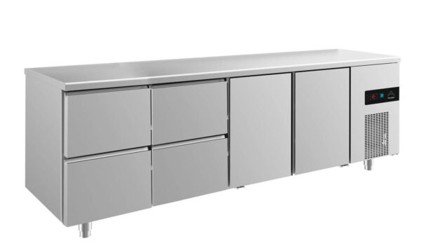 Kühltisch GaPo KT4ZZTT  mit 2x Türen & 2x 2 Schubladen