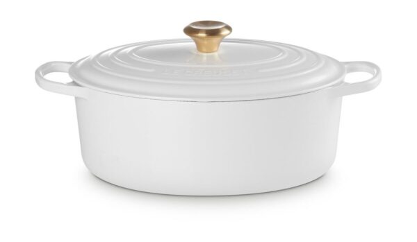 Le Creuset Bräter mit Deckel 31 cm Signature White