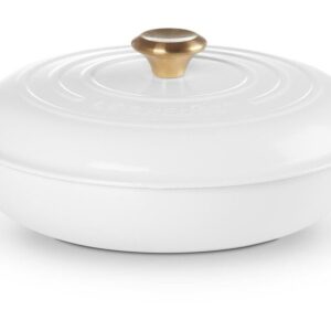 Le Creuset Gourmet-Profitopf mit Deckel 30 cm Signature White