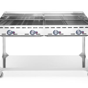 Grillsystem Green Fire 4 Brenner Profi Line mit Rollengestell