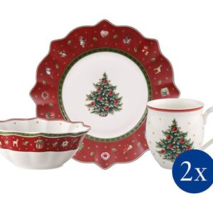 Villeroy & Boch Breakfast for 2 rot Set 6tlg. Toy's Delight