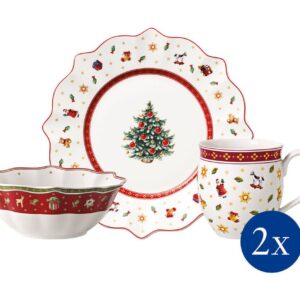 Villeroy & Boch Breakfast for 2 weiss Set 6tlg. Toy's Delight