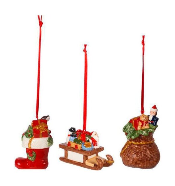 Villeroy & Boch Ornamente Geschenke 3tlg. Nostalgic Ornaments