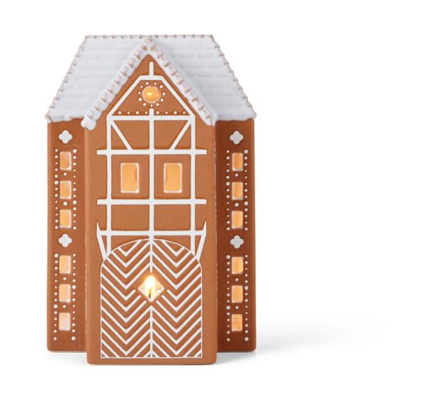 Kähler Lichthaus 17 cm Gingerbread braun