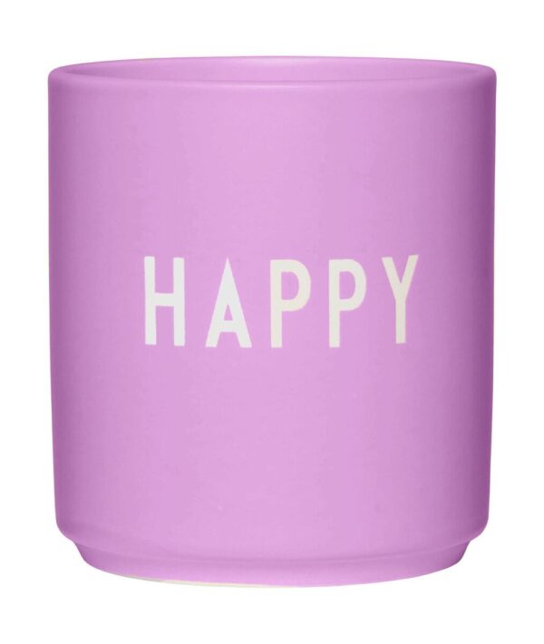 Design Letters Becher 8 cm Favourite Fashion Colour Happy lila