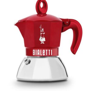 Bialetti Espressokocher 2 Tassen Moka Exclusive Induction Red